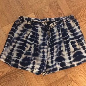 Haute Hippie tie dye shorts